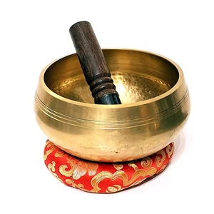 Hangtál réz,17 cm, ütővel