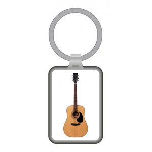 Kulcstartó gitár mintával, fém