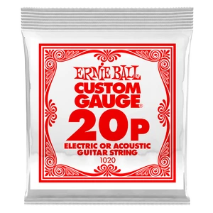 Elektromosgitár húr darab, Ernie Ball plain steel 20