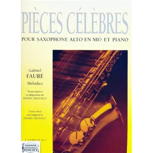 PIECES CELEBRES (MELODIES)SAXOPHONEALTO MIB ET PIANO