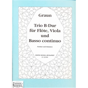 TRIO B-DUR FÜR FLÖTE,VIOLA UND BASSO CONTINUO /PARTITUR UND STIMMEN/