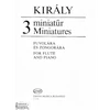 3 MINIATŰR FUVOLÁRA ÉS ZONGORÁRA
