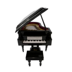 Zongora miniatűr, díszdobozban