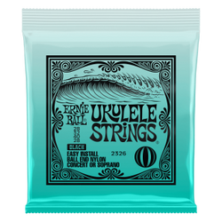 Ukulele húrkészlet Ernie Ball golyós végű, black