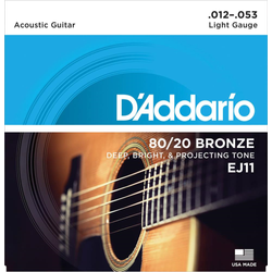 Akusztikus gitárhúrkészlet D'addario 012-053