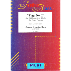 FUGA NO.2. DAS WOHLTEMPERIERTE KLAVIER FOR BRASS QUARTET
