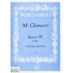 SONATE IV. C-DÚR ZONGORA NÉGYKÉZ