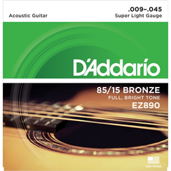 Akusztikusgitár húrkészlet D'Addario EZ890 9-45