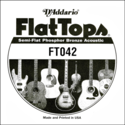 Akusztikus gitárhúr D'Addario  FlatTops SemiFlat FT042