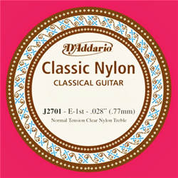 Klasszikusgitár húr darab D'Addario" E1" nylon J2701  