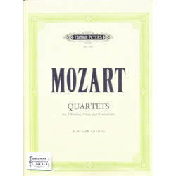 QUARTETS FOR 2 VIOLINS,VIOLA AND VIOLONCELLO  K 387 AND K 421 (417B)
