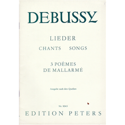 LIEDER-3 POÉMES DE MALLARMÉ /A/EP 9243