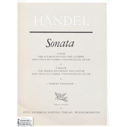 SONATA F-DUR FÜR ALTBLOCKFLÖTE UNDGITARRE UND VIOLA DA GAMBA (VIOLONC