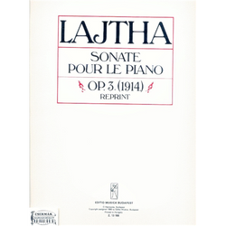 SONATE POUR LE PIANO OP.3. (1914)