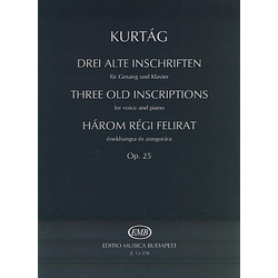 Kurtág György, Három régi felirat