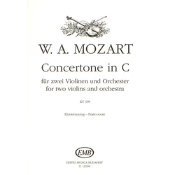 Mozart, Concertone in C