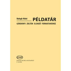 Balogh Máté, Példatár Gárdonyi Zoltán Elemző formatanához