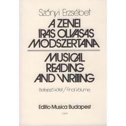 Szőnyi, A zenei írás-olvasás módszertana
