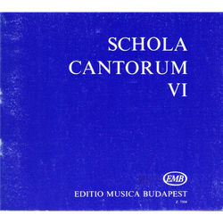 SCHOLA CANTORUM VI. KÉT ÉS HÁROMSZÓLAMÚ MOTETTÁK KARPARTITÚRA