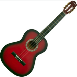 Klasszikus gitár 4/4 Pasadena Piros Burst