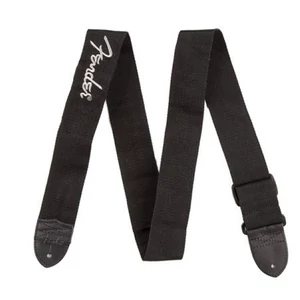 Gitárpánt Fender Poly fekete, szürke logóval Gitárpánt Fender Poly fekete, szürke logóval