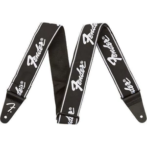 Gitárpánt fekete Fender 2", monogramm fehér