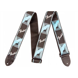 Gitárpánt Fender 2", monogramm fekete, kék, fehér