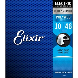 Elektromosgitár húrkészlet Elixir PolyWeb 10-46 Light