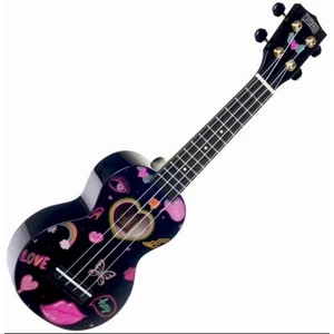 Ukulele szoprán Mahalo Heart Black + tok
