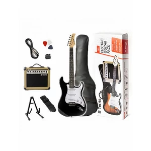 Elektromos gitár KÉSZLET Flight fekete
