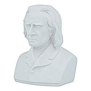 Mellszobor Liszt, porcelán, 12 cm