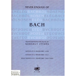 BACHBÓL SOHASEM ELÉG BWV 1001/1003,BWV 1017,BWV 1028. FUVOLÁRA ÉS ZONG