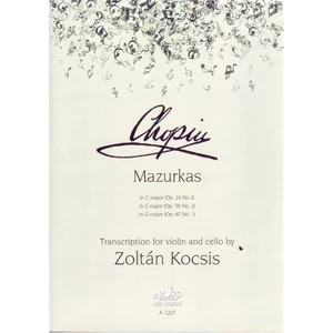 MAZURKAS.TRANSCRIPTION FOR VIOLIN AND CELLO