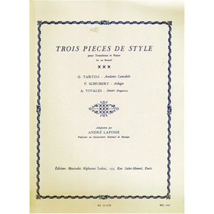 TROIS PIECES DE STYLE POUR TROMBONEET PIANO