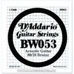 Akusztikusgitár húr darab D'Addario  BW053 Akusztikusgitár húr darab D'Addario  BW053