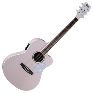 Elektro-akusztikus gitár Cort , pasztell rózsaszín + puhatok