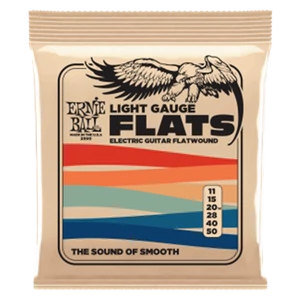 Elektromosgitár húrkészlet Ernie Ball Stainless Flatwound Light 11-50