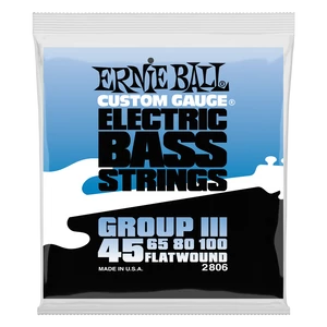 Basszusgitár húrkészlet Ernie Ball flatwound bass group iii 45-100