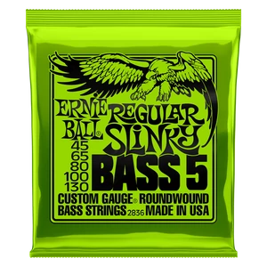 Basszusgitár húrkészlet Ernie Ball nickel wound bass reg 5 húr 45-130