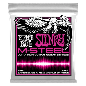 Elektromosgitár húrkészlet, Ernie Ball  M-steel super slinky 9-42
