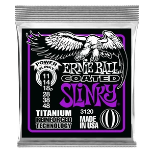 Elektromos gitárhúrkészlet Ernie Ball coated 11-48