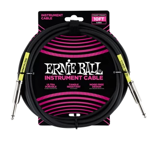 Gitárkábel Ernie Ball jack-jack egyenes 3 m