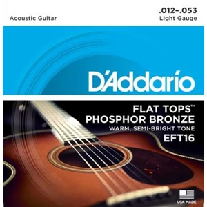 Akusztikusgitár húrkészlet  D'Addario, csiszolt 12-53 Light PH