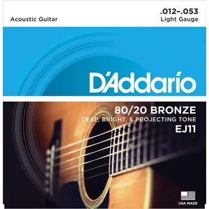 Akusztikus gitárhúrkészlet D'addario 012-053