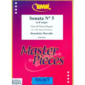 SONATA NR.5 BB MAJOR  FLUTE AND PIANO (ORGAN) ARR.:JOHN GLENESK MORTIM