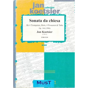 SONATA DA CHIESA FÜR 4 TROMPETEN,HORN,4 POSAUNEN & TUBA OP.146.