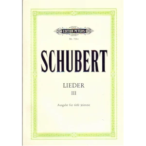 LIEDER III.AUSGABE FÜR TIEFE STIMME