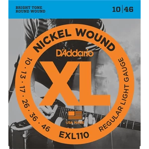Elektromosgitár húrkészlet D'addario 10-46 EXL110