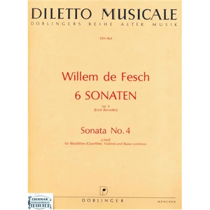 6 SONATEN OP.6. NO.4. A-MOLL FÜR BLOCKFLÖTE (QUERFLÖTE,VIOLINE) UND B.