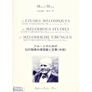 25 ÉTUDES MÉLODIQUES AVEC VARIATIONS (MOYENNE FORCE) POUR FLUTE